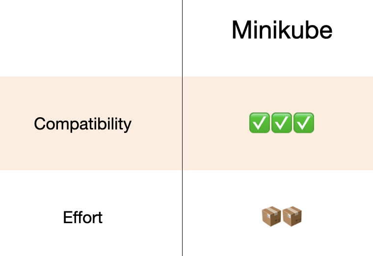 Minikube's results 